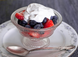 Whipped Coconut "Cream" With Berries